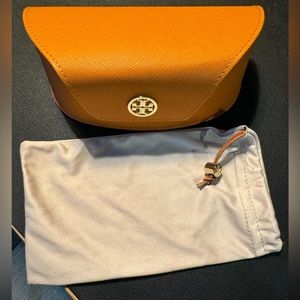 Tory Burch glasses case with cloth cover